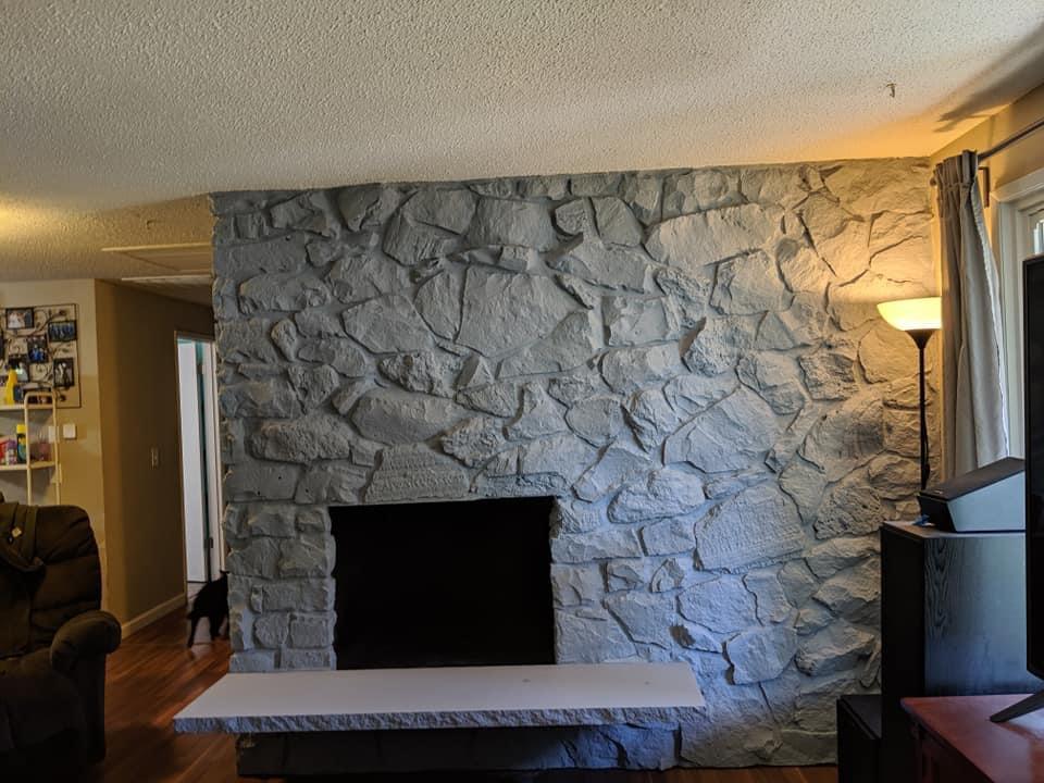 ROCK WALL REFURBISHED